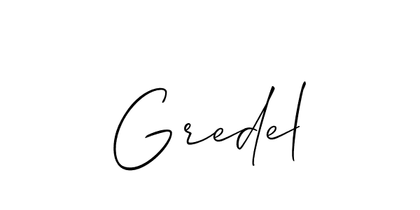 Make a beautiful signature design for name Gredel. Use this online signature maker to create a handwritten signature for free. Gredel signature style 2 images and pictures png