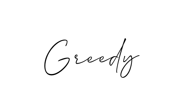 Make a short Greedy signature style. Manage your documents anywhere anytime using Allison_Script. Create and add eSignatures, submit forms, share and send files easily. Greedy signature style 2 images and pictures png