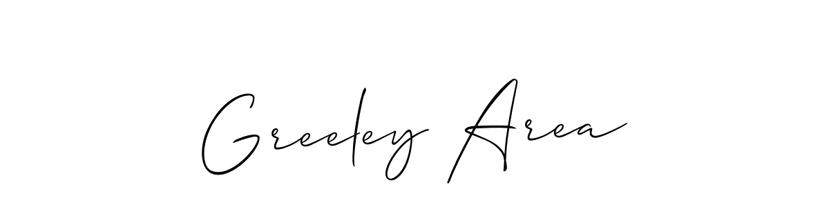 How to Draw Greeley Area signature style? Allison_Script is a latest design signature styles for name Greeley Area. Greeley Area signature style 2 images and pictures png