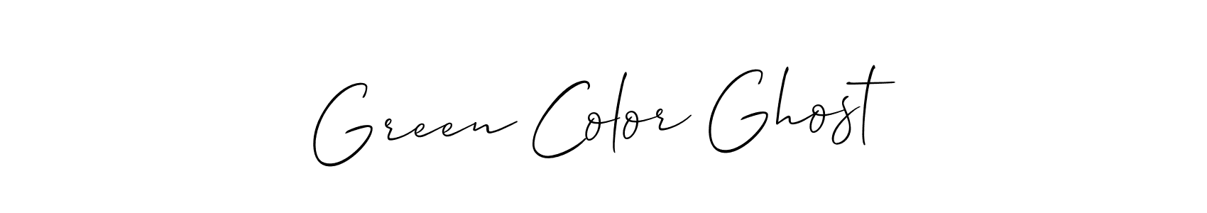 How to make Green Color Ghost name signature. Use Allison_Script style for creating short signs online. This is the latest handwritten sign. Green Color Ghost signature style 2 images and pictures png