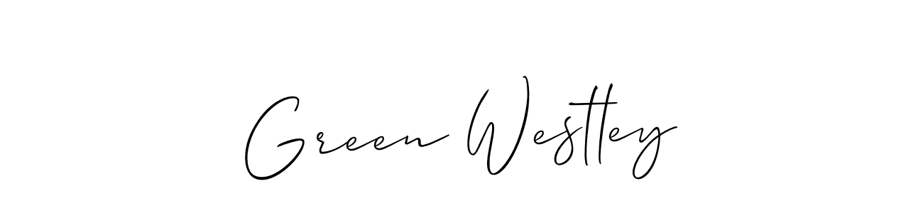 Also we have Green Westley name is the best signature style. Create professional handwritten signature collection using Allison_Script autograph style. Green Westley signature style 2 images and pictures png