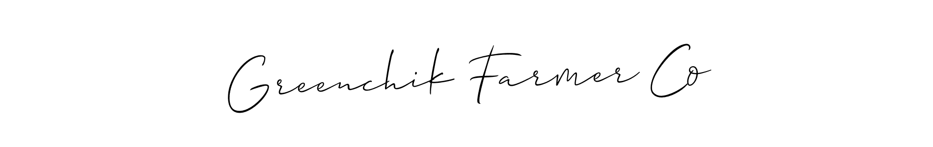 You can use this online signature creator to create a handwritten signature for the name Greenchik Farmer Co. This is the best online autograph maker. Greenchik Farmer Co signature style 2 images and pictures png