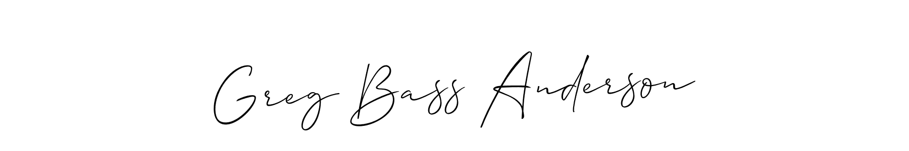if you are searching for the best signature style for your name Greg Bass Anderson. so please give up your signature search. here we have designed multiple signature styles  using Allison_Script. Greg Bass Anderson signature style 2 images and pictures png