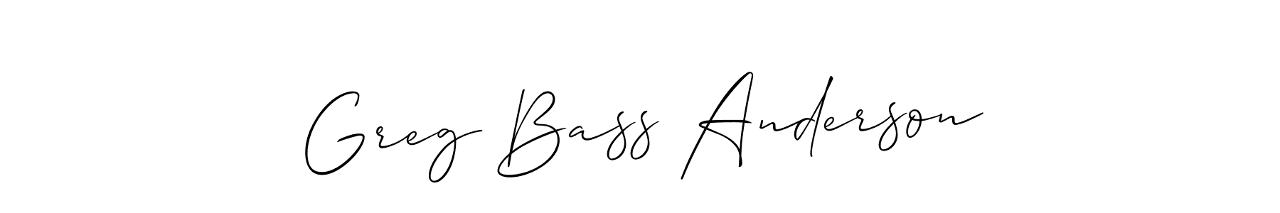 Design your own signature with our free online signature maker. With this signature software, you can create a handwritten (Allison_Script) signature for name Greg Bass Anderson. Greg Bass Anderson signature style 2 images and pictures png