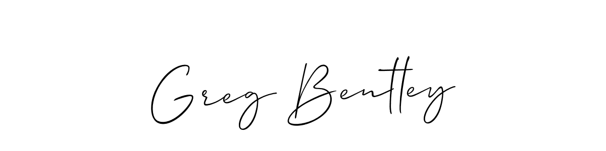 Allison_Script is a professional signature style that is perfect for those who want to add a touch of class to their signature. It is also a great choice for those who want to make their signature more unique. Get Greg Bentley name to fancy signature for free. Greg Bentley signature style 2 images and pictures png