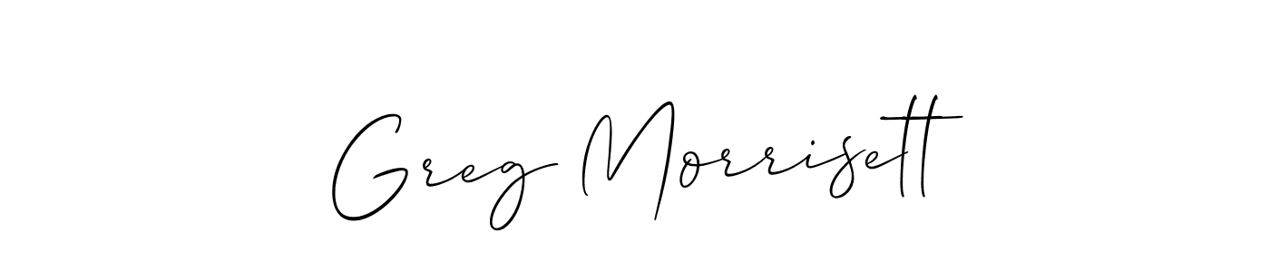 Also we have Greg Morrisett name is the best signature style. Create professional handwritten signature collection using Allison_Script autograph style. Greg Morrisett signature style 2 images and pictures png