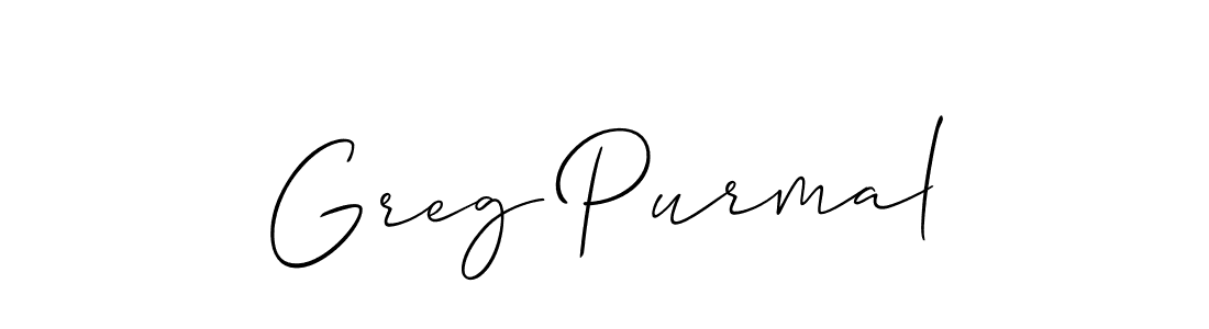Also You can easily find your signature by using the search form. We will create Greg Purmal name handwritten signature images for you free of cost using Allison_Script sign style. Greg Purmal signature style 2 images and pictures png