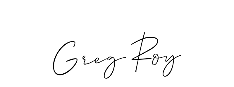 Best and Professional Signature Style for Greg Roy. Allison_Script Best Signature Style Collection. Greg Roy signature style 2 images and pictures png