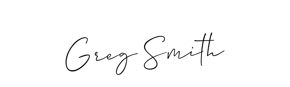 You should practise on your own different ways (Allison_Script) to write your name (Greg Smith) in signature. don't let someone else do it for you. Greg Smith signature style 2 images and pictures png