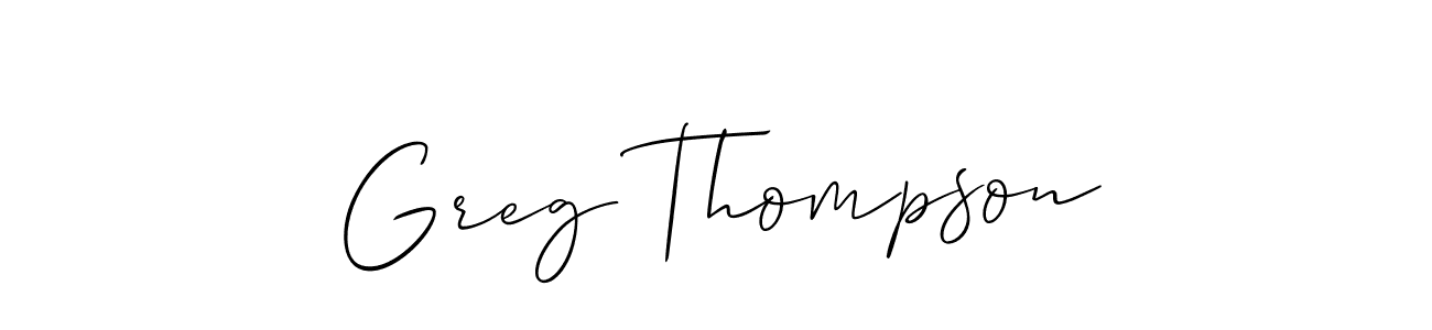 Once you've used our free online signature maker to create your best signature Allison_Script style, it's time to enjoy all of the benefits that Greg Thompson name signing documents. Greg Thompson signature style 2 images and pictures png