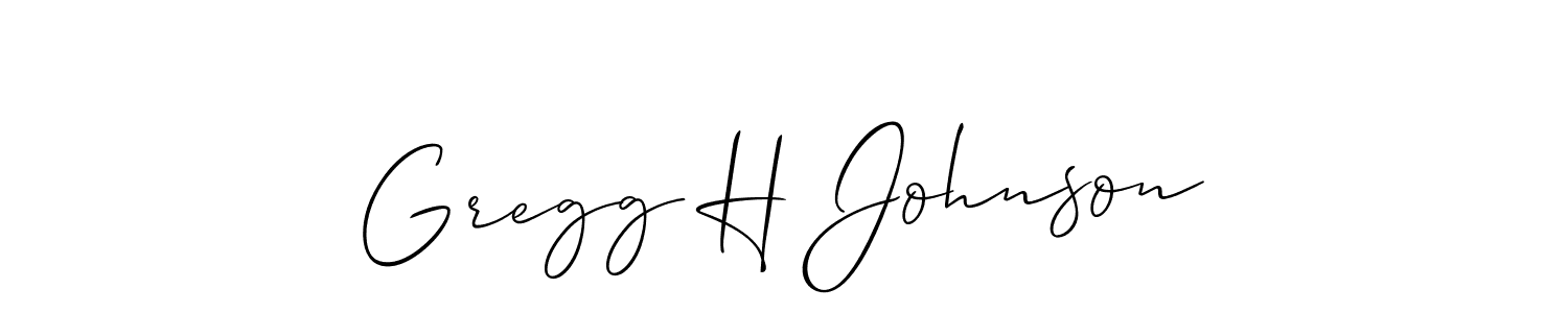 Make a beautiful signature design for name Gregg H Johnson. Use this online signature maker to create a handwritten signature for free. Gregg H Johnson signature style 2 images and pictures png