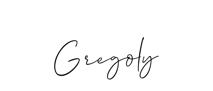 How to make Gregoly name signature. Use Allison_Script style for creating short signs online. This is the latest handwritten sign. Gregoly signature style 2 images and pictures png