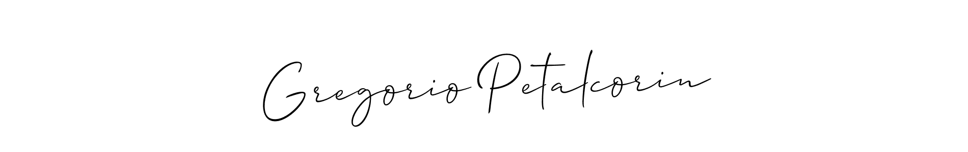 Best and Professional Signature Style for Gregorio Petalcorin. Allison_Script Best Signature Style Collection. Gregorio Petalcorin signature style 2 images and pictures png