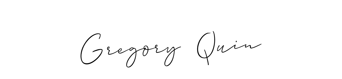 Create a beautiful signature design for name Gregory  Quin. With this signature (Allison_Script) fonts, you can make a handwritten signature for free. Gregory  Quin signature style 2 images and pictures png