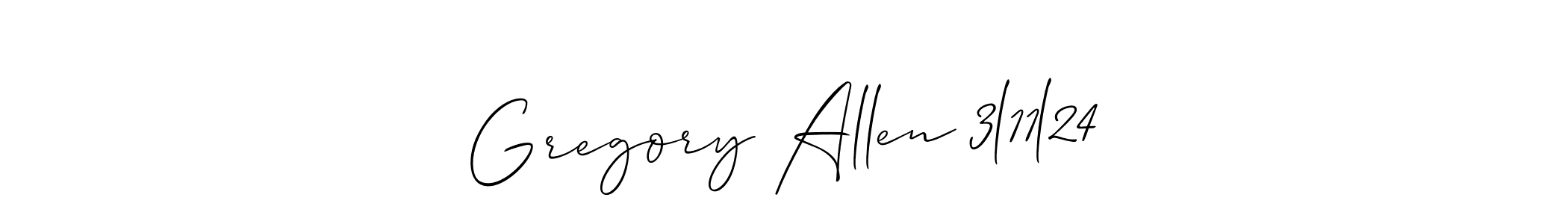 Once you've used our free online signature maker to create your best signature Allison_Script style, it's time to enjoy all of the benefits that Gregory Allen 3l11l24 name signing documents. Gregory Allen 3l11l24 signature style 2 images and pictures png