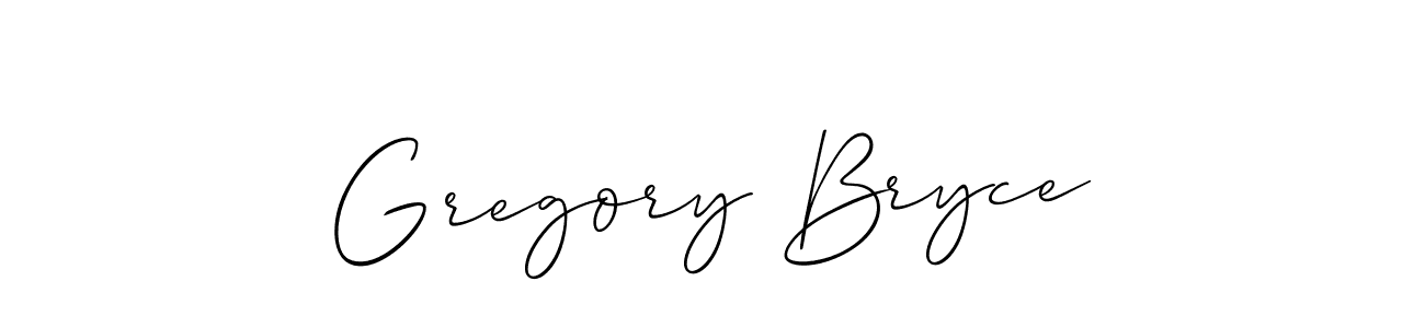 Gregory Bryce stylish signature style. Best Handwritten Sign (Allison_Script) for my name. Handwritten Signature Collection Ideas for my name Gregory Bryce. Gregory Bryce signature style 2 images and pictures png