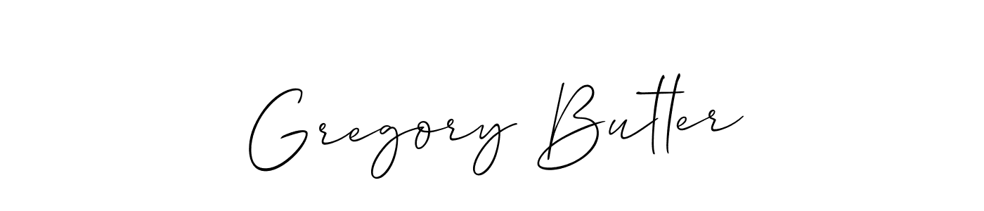 Make a beautiful signature design for name Gregory Butler. With this signature (Allison_Script) style, you can create a handwritten signature for free. Gregory Butler signature style 2 images and pictures png