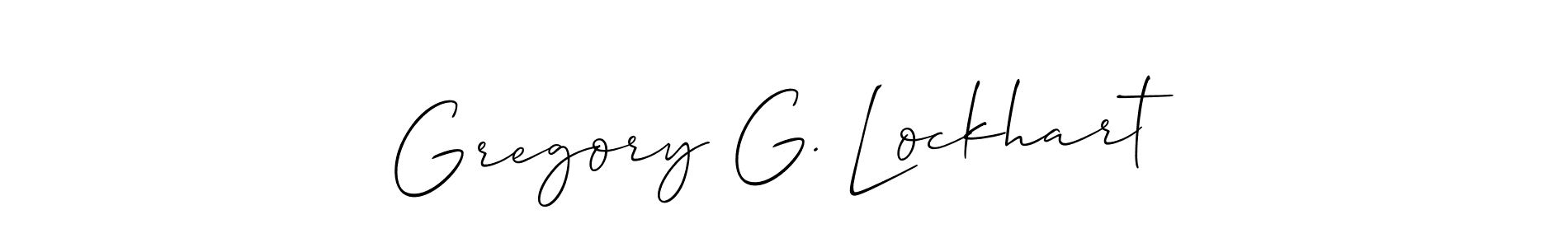 Make a beautiful signature design for name Gregory G. Lockhart. Use this online signature maker to create a handwritten signature for free. Gregory G. Lockhart signature style 2 images and pictures png