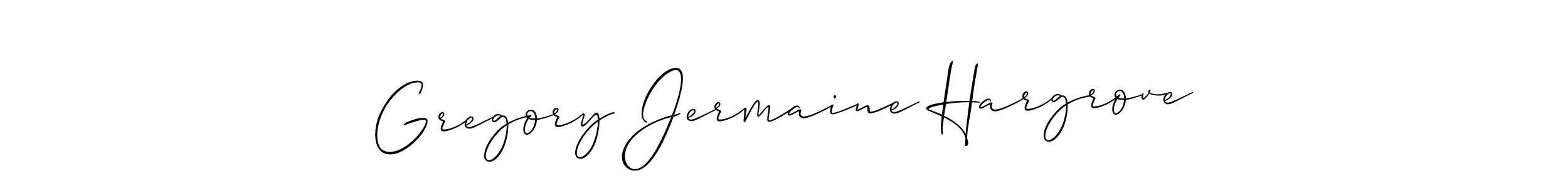 Make a beautiful signature design for name Gregory Jermaine Hargrove. With this signature (Allison_Script) style, you can create a handwritten signature for free. Gregory Jermaine Hargrove signature style 2 images and pictures png