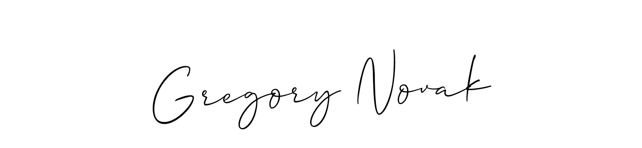 How to Draw Gregory Novak signature style? Allison_Script is a latest design signature styles for name Gregory Novak. Gregory Novak signature style 2 images and pictures png