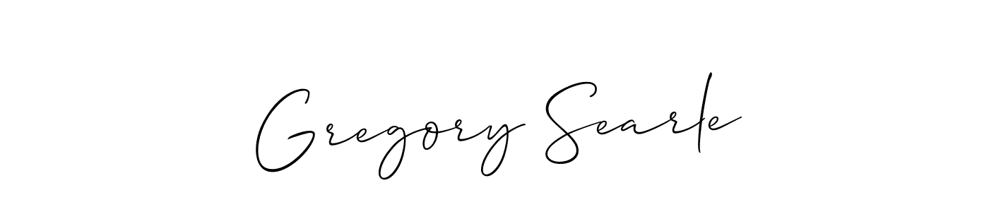 Also we have Gregory Searle name is the best signature style. Create professional handwritten signature collection using Allison_Script autograph style. Gregory Searle signature style 2 images and pictures png