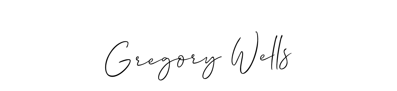 Make a short Gregory Wells signature style. Manage your documents anywhere anytime using Allison_Script. Create and add eSignatures, submit forms, share and send files easily. Gregory Wells signature style 2 images and pictures png