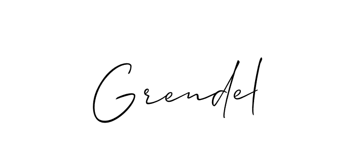 How to make Grendel name signature. Use Allison_Script style for creating short signs online. This is the latest handwritten sign. Grendel signature style 2 images and pictures png