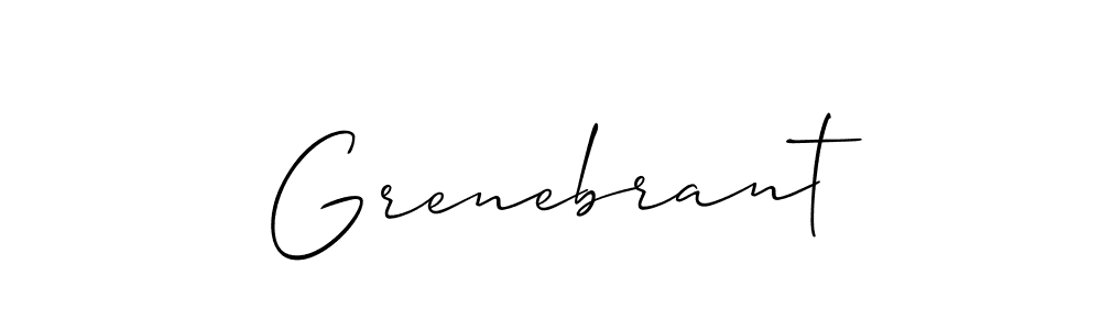 Create a beautiful signature design for name Grenebrant. With this signature (Allison_Script) fonts, you can make a handwritten signature for free. Grenebrant signature style 2 images and pictures png