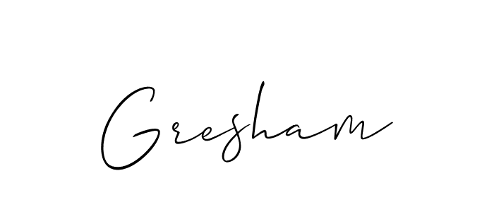 Once you've used our free online signature maker to create your best signature Allison_Script style, it's time to enjoy all of the benefits that Gresham name signing documents. Gresham signature style 2 images and pictures png