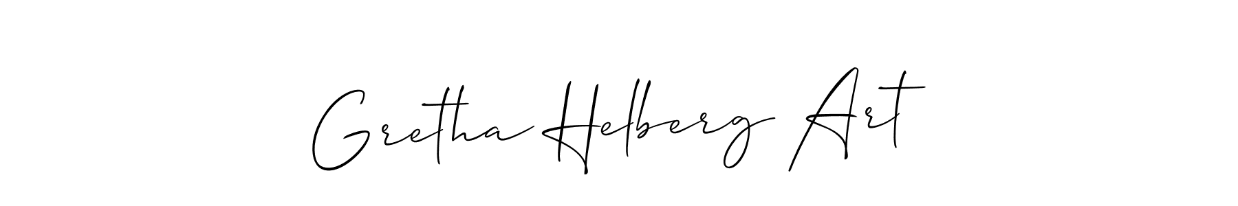 Make a beautiful signature design for name Gretha Helberg Art. Use this online signature maker to create a handwritten signature for free. Gretha Helberg Art signature style 2 images and pictures png