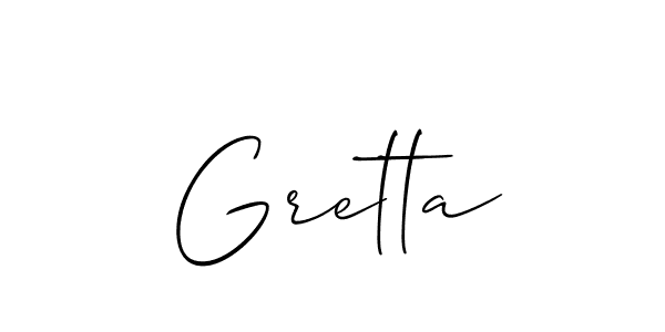 Best and Professional Signature Style for Gretta. Allison_Script Best Signature Style Collection. Gretta signature style 2 images and pictures png