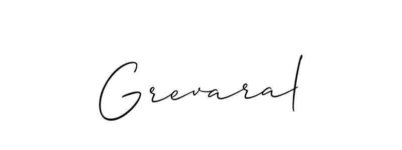 Best and Professional Signature Style for Grevaral. Allison_Script Best Signature Style Collection. Grevaral signature style 2 images and pictures png