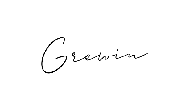 Create a beautiful signature design for name Grewin. With this signature (Allison_Script) fonts, you can make a handwritten signature for free. Grewin signature style 2 images and pictures png