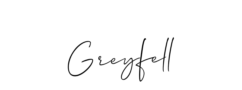 if you are searching for the best signature style for your name Greyfell. so please give up your signature search. here we have designed multiple signature styles  using Allison_Script. Greyfell signature style 2 images and pictures png