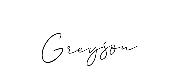 Check out images of Autograph of Greyson name. Actor Greyson Signature Style. Allison_Script is a professional sign style online. Greyson signature style 2 images and pictures png