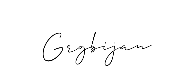 Grgbijan stylish signature style. Best Handwritten Sign (Allison_Script) for my name. Handwritten Signature Collection Ideas for my name Grgbijan. Grgbijan signature style 2 images and pictures png