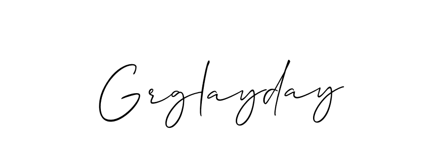 Also we have Grglayday name is the best signature style. Create professional handwritten signature collection using Allison_Script autograph style. Grglayday signature style 2 images and pictures png