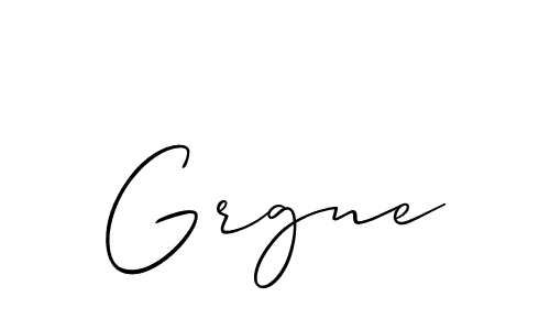 Also we have Grgne name is the best signature style. Create professional handwritten signature collection using Allison_Script autograph style. Grgne signature style 2 images and pictures png