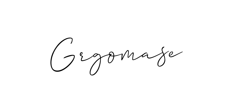 You should practise on your own different ways (Allison_Script) to write your name (Grgomase) in signature. don't let someone else do it for you. Grgomase signature style 2 images and pictures png