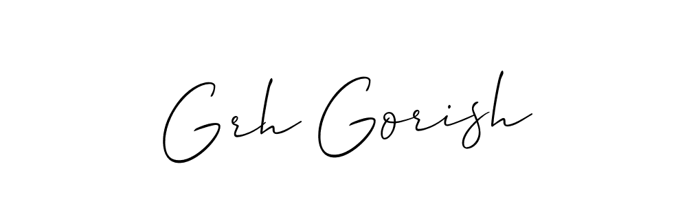 Allison_Script is a professional signature style that is perfect for those who want to add a touch of class to their signature. It is also a great choice for those who want to make their signature more unique. Get Grh Gorish name to fancy signature for free. Grh Gorish signature style 2 images and pictures png