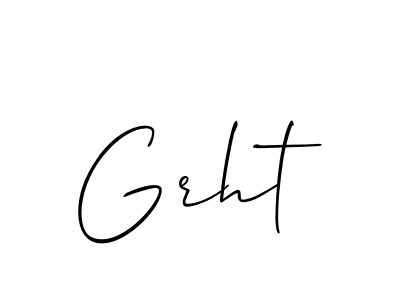 Make a beautiful signature design for name Grht. Use this online signature maker to create a handwritten signature for free. Grht signature style 2 images and pictures png