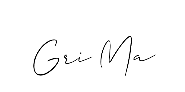 It looks lik you need a new signature style for name Gri Ma. Design unique handwritten (Allison_Script) signature with our free signature maker in just a few clicks. Gri Ma signature style 2 images and pictures png