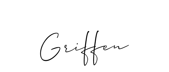 Similarly Allison_Script is the best handwritten signature design. Signature creator online .You can use it as an online autograph creator for name Griffen. Griffen signature style 2 images and pictures png