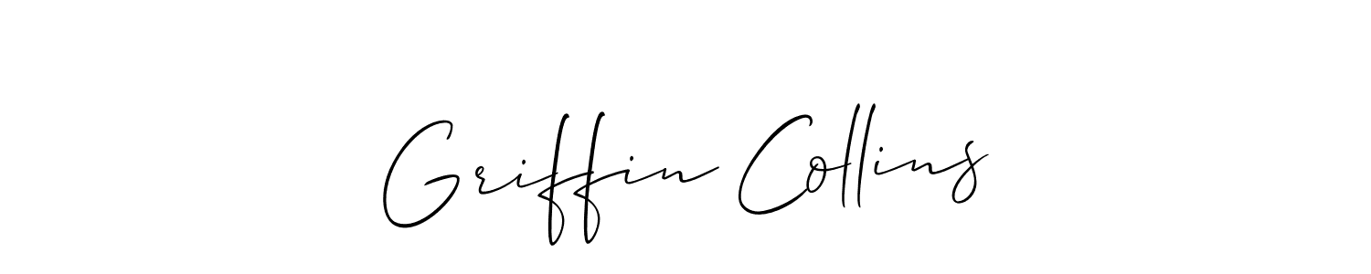 Griffin Collins stylish signature style. Best Handwritten Sign (Allison_Script) for my name. Handwritten Signature Collection Ideas for my name Griffin Collins. Griffin Collins signature style 2 images and pictures png