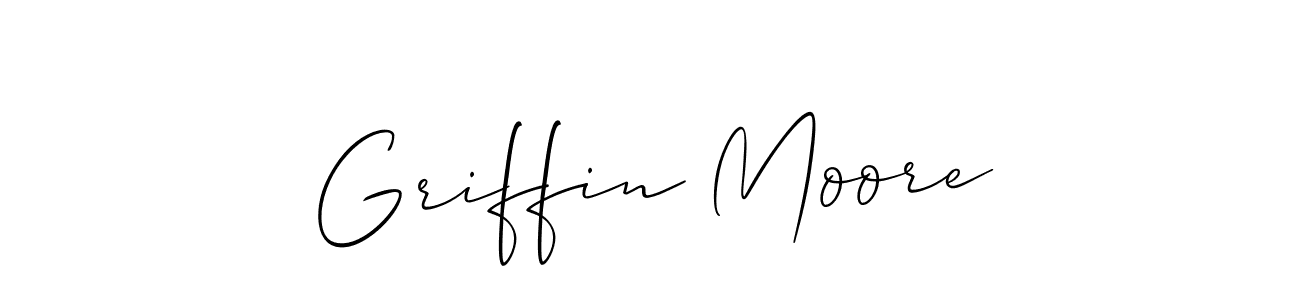 Create a beautiful signature design for name Griffin Moore. With this signature (Allison_Script) fonts, you can make a handwritten signature for free. Griffin Moore signature style 2 images and pictures png