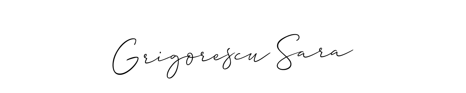 Here are the top 10 professional signature styles for the name Grigorescu Sara. These are the best autograph styles you can use for your name. Grigorescu Sara signature style 2 images and pictures png