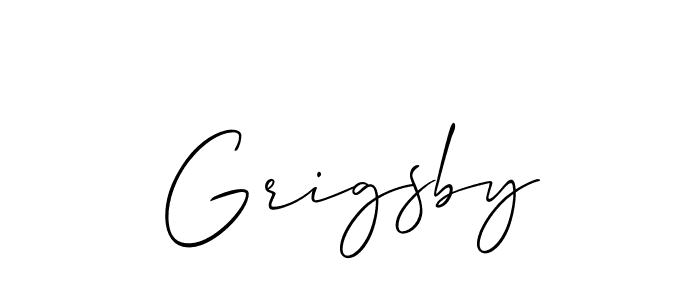 Make a beautiful signature design for name Grigsby. Use this online signature maker to create a handwritten signature for free. Grigsby signature style 2 images and pictures png