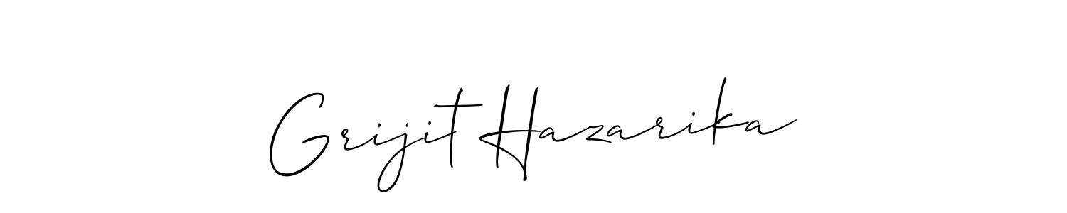 Once you've used our free online signature maker to create your best signature Allison_Script style, it's time to enjoy all of the benefits that Grijit Hazarika name signing documents. Grijit Hazarika signature style 2 images and pictures png