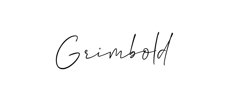 How to make Grimbold signature? Allison_Script is a professional autograph style. Create handwritten signature for Grimbold name. Grimbold signature style 2 images and pictures png