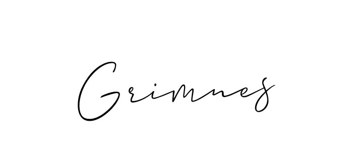 if you are searching for the best signature style for your name Grimnes. so please give up your signature search. here we have designed multiple signature styles  using Allison_Script. Grimnes signature style 2 images and pictures png